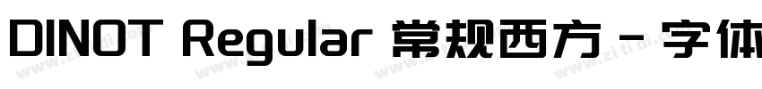 DINOT Regular 常规西方字体转换